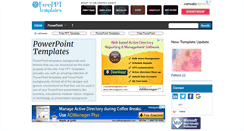 Desktop Screenshot of freeppttemplates.com