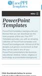 Mobile Screenshot of freeppttemplates.com