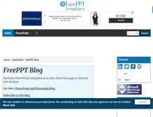 Tablet Screenshot of blog.freeppttemplates.com